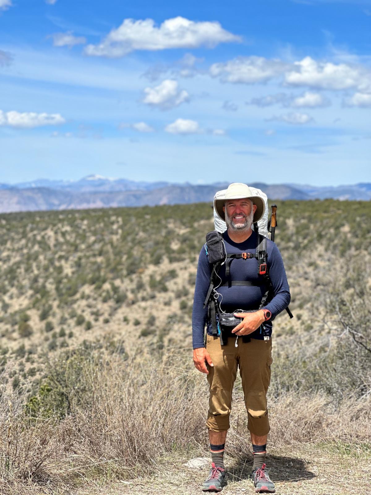 Tom in the Gila National Forest and the Gila Cliff Dwellings.