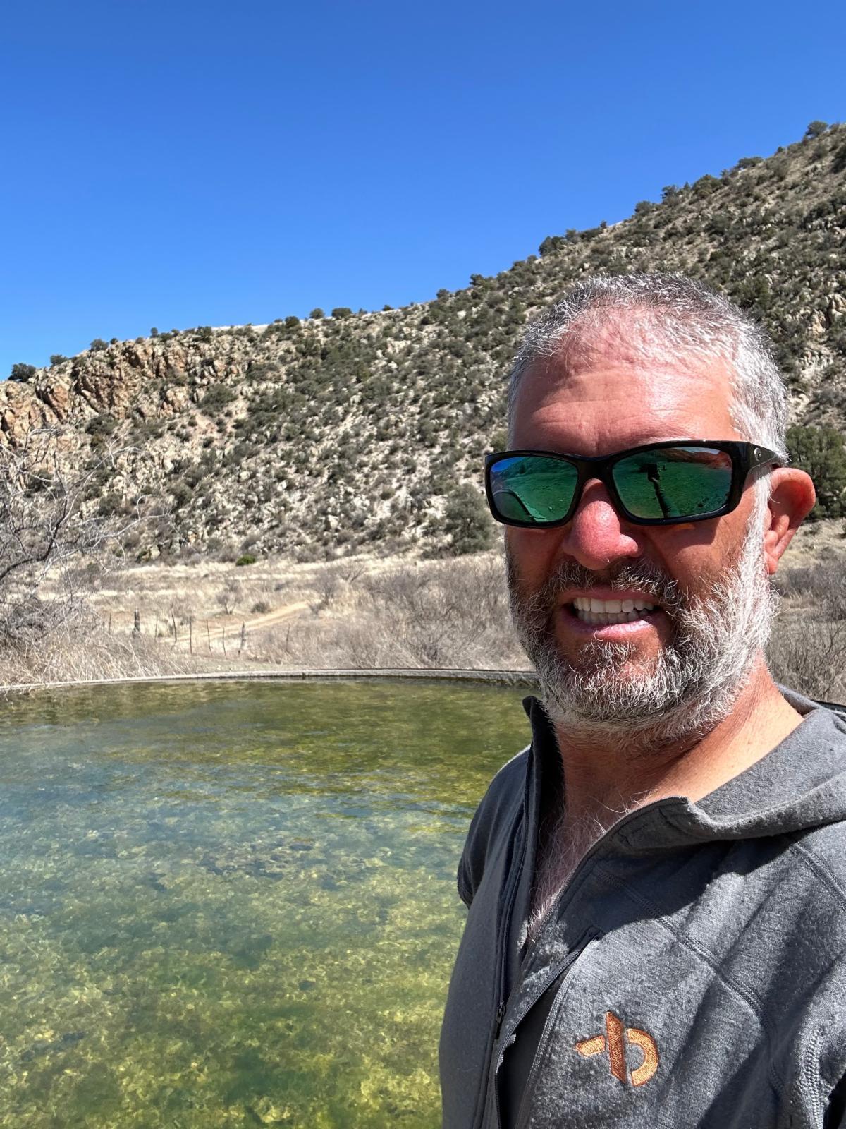 Tom in the Gila National Forest and the Gila Cliff Dwellings.